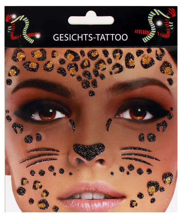 Face Tattoo Sticker Leopard