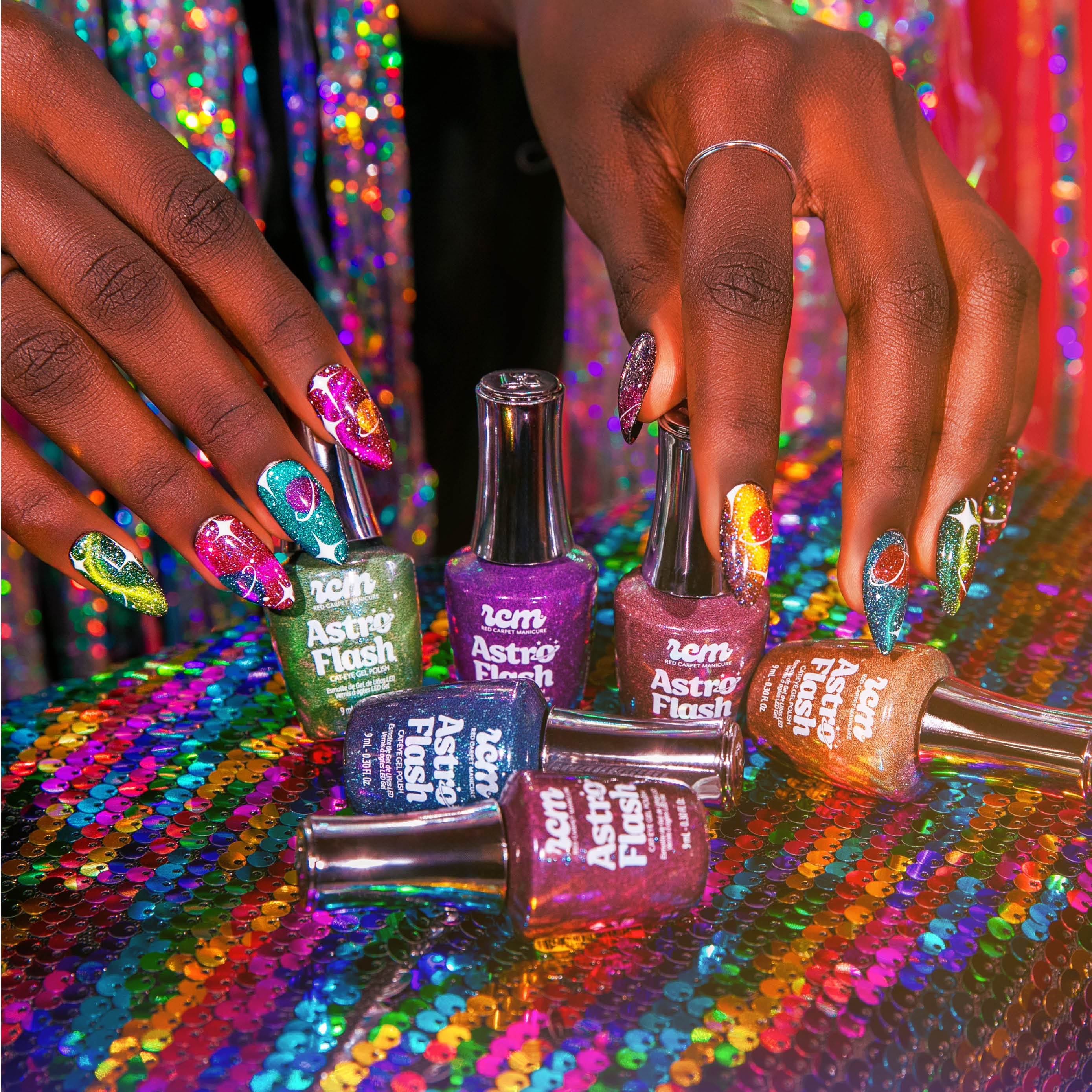 Astro Flash Cat-Eye Gel Polish Rock-Et My World - Image 4