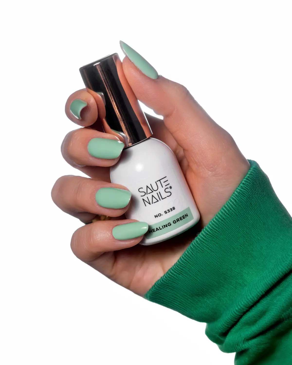 UV Gel Polish S338 Healing Green - Image 2