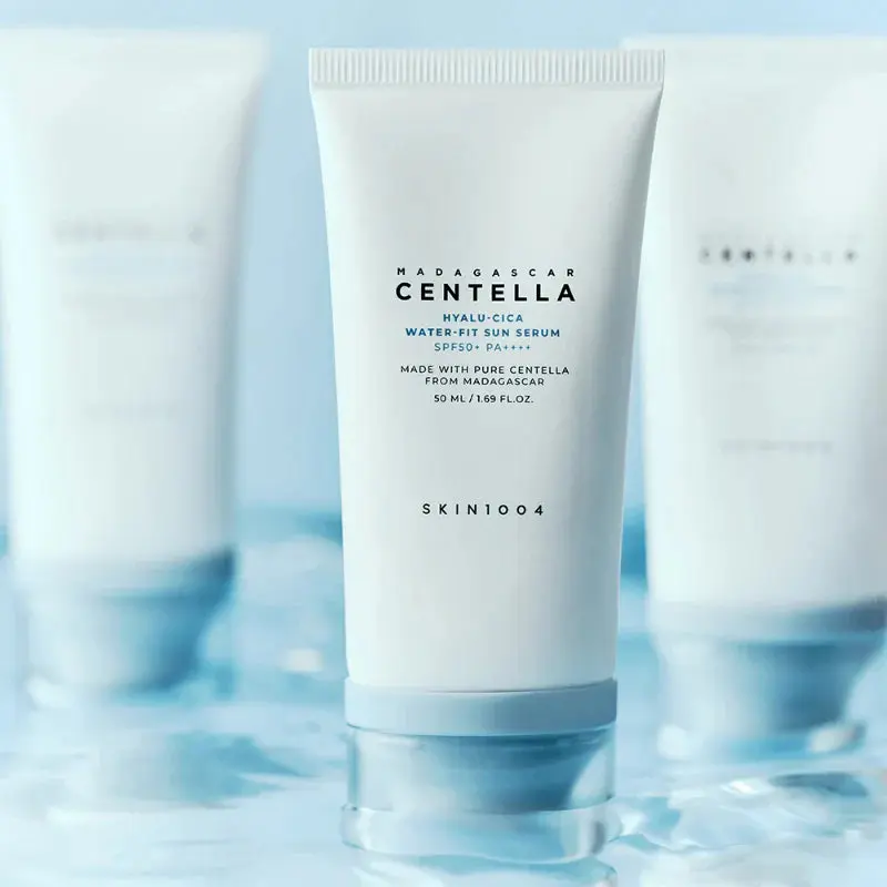 Madagascar Centella Hyalu-Cica Water-Fit Sun Serum Twin Pack SPF50+ - Image 3