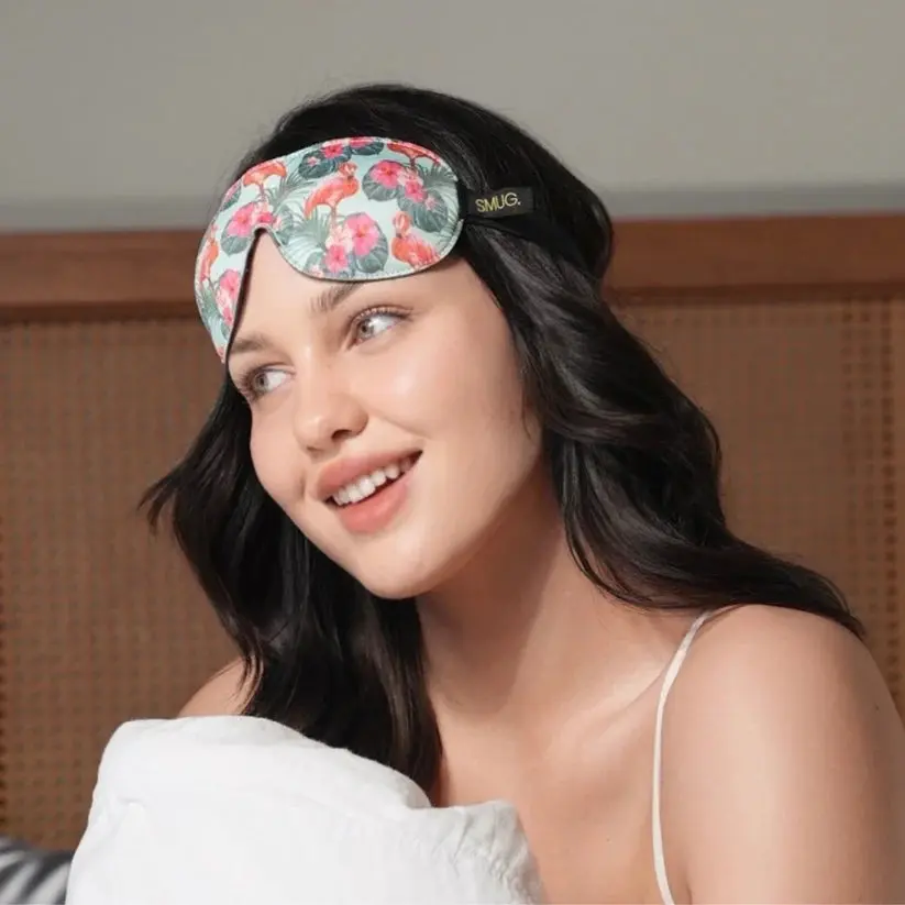 Contoured 3D Blackout Sleep Mask Flamingo - Image 4