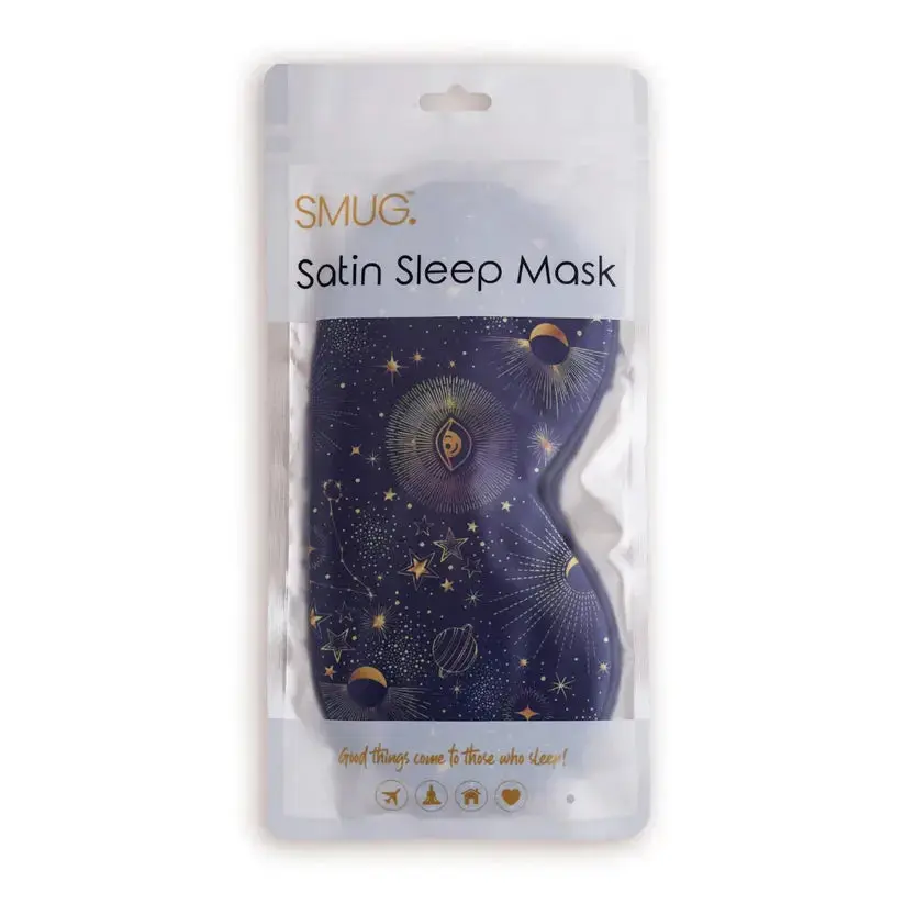 Satin Sleep Mask Blue Celestial - Image 4