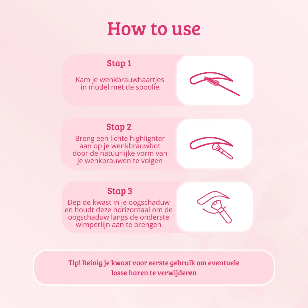 Soft Pink & Gold Rounded Angled Brow & Liner Brush - Image 5