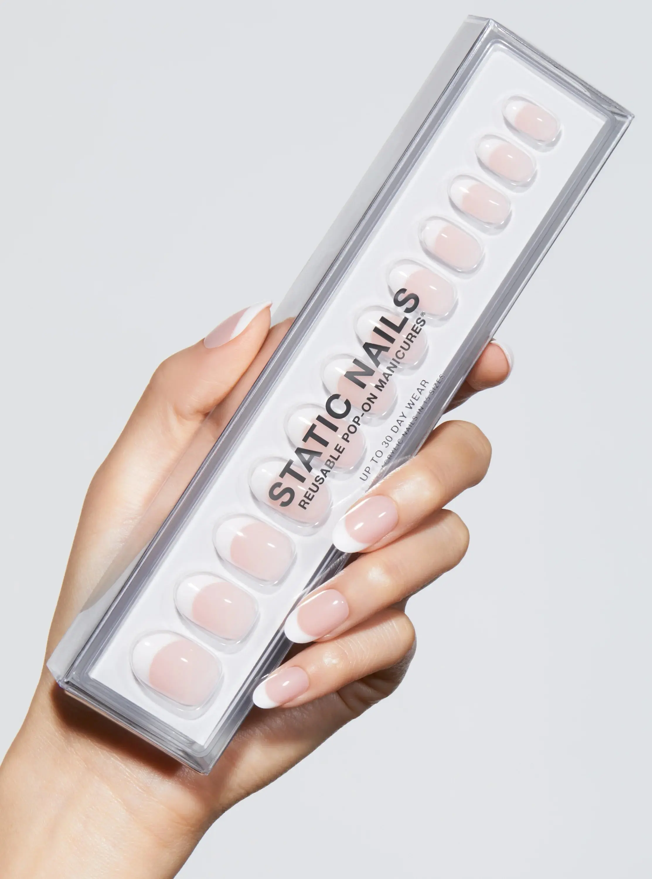 Reusable Pop-On Manicure French 75 Round - Image 4