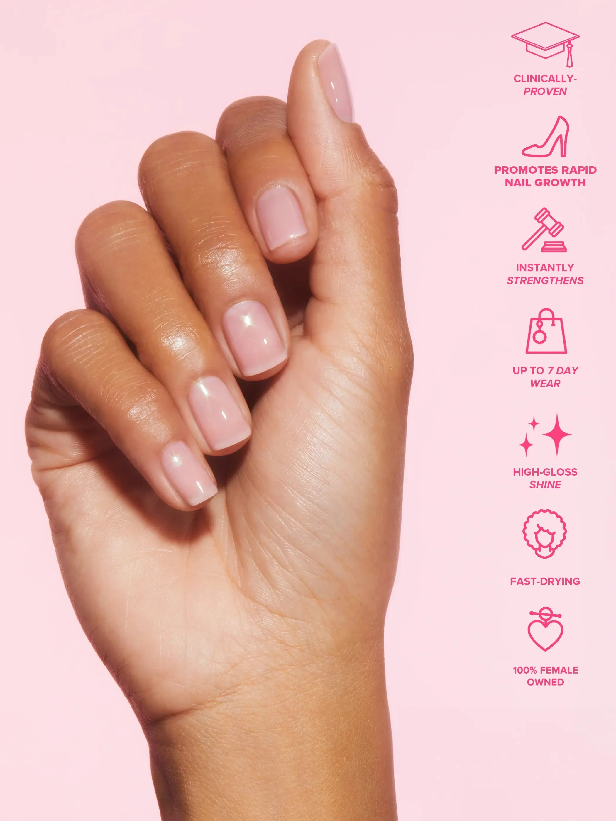 Signature Pink 5-in-1 Rapid Growth Nail Treatment - Image 4
