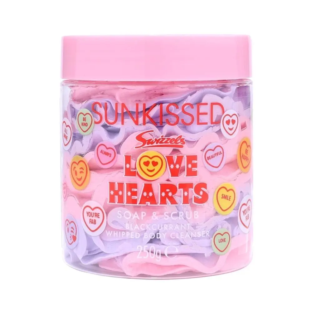 Love Hearts Soap & Scrub Blackcurrant