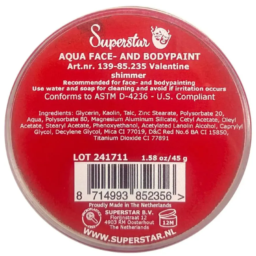Aqua Face & Bodypaint Shimmer Valentine - Image 3
