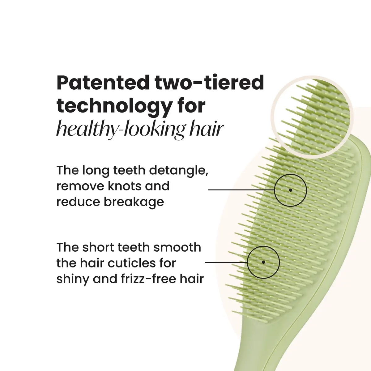 Ultimate Detangler Matte Olive Green - Image 3