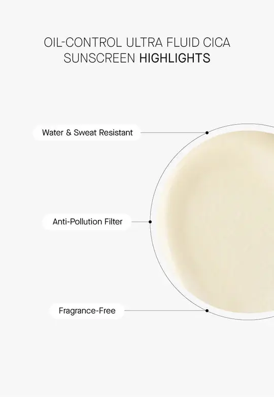 Oil-Control Ultra Fluid Cica Sunscreen - Image 3