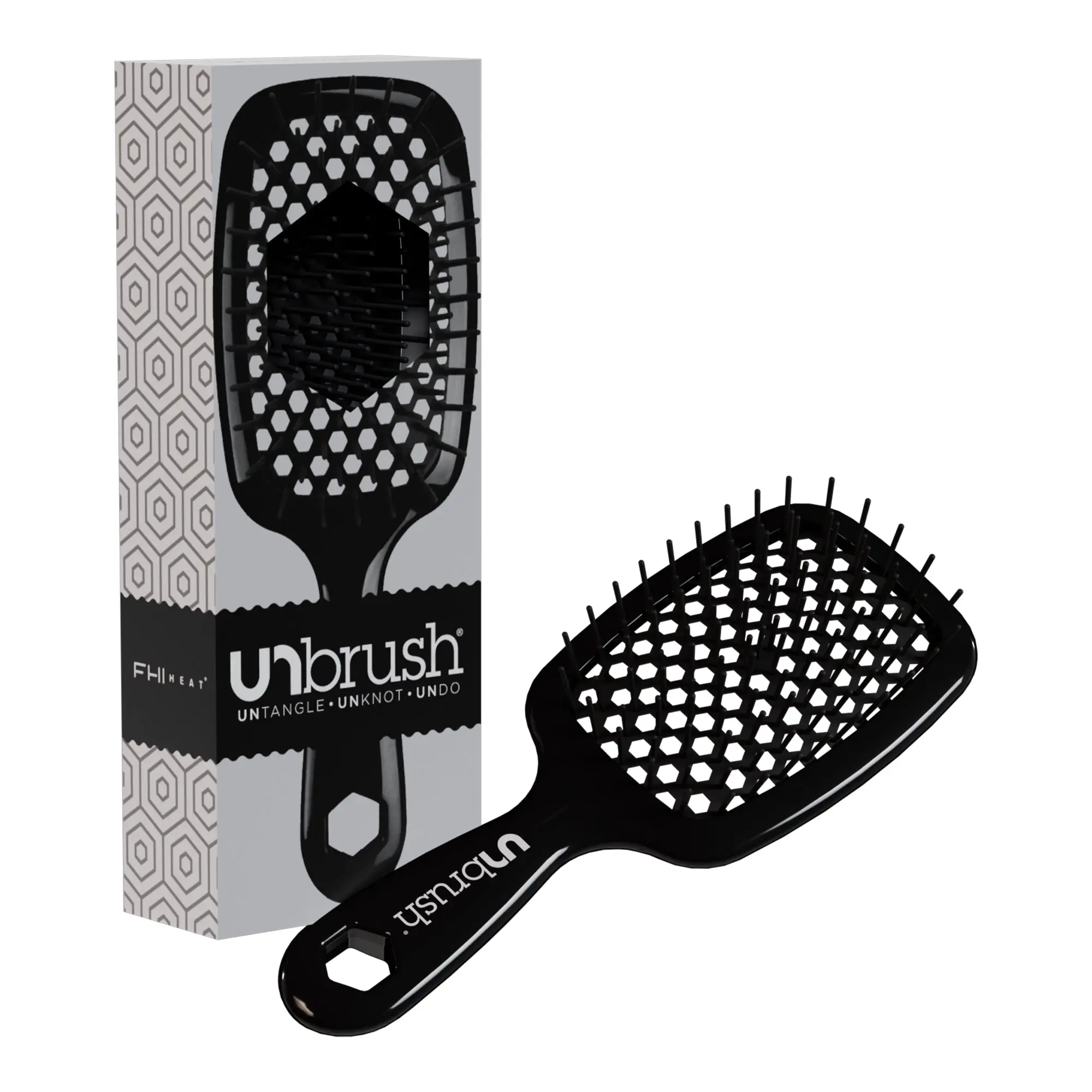 Detangling Hair Brush Midnight Black - Image 3