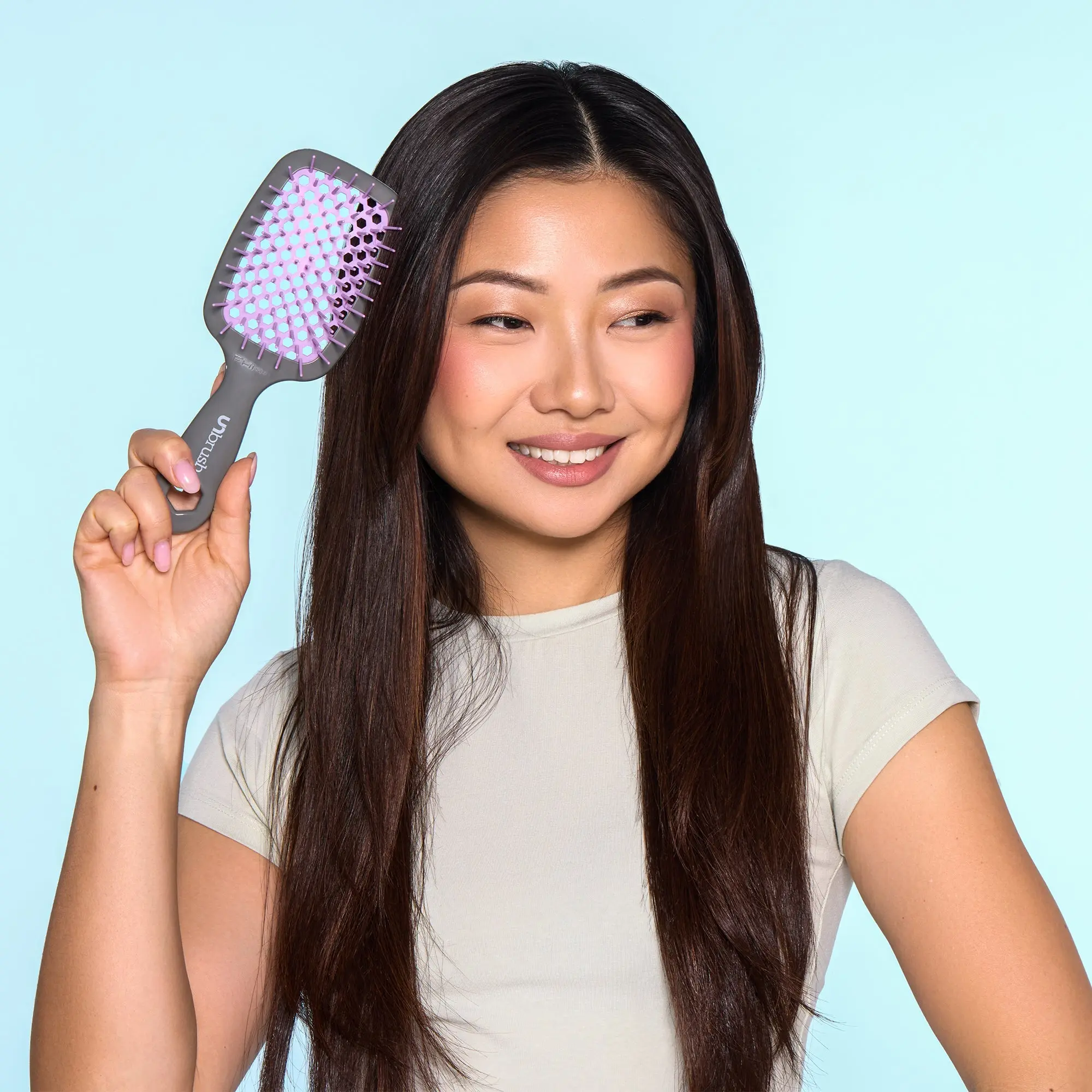 Detangling Hair Brush Orchid Lavender - Image 4