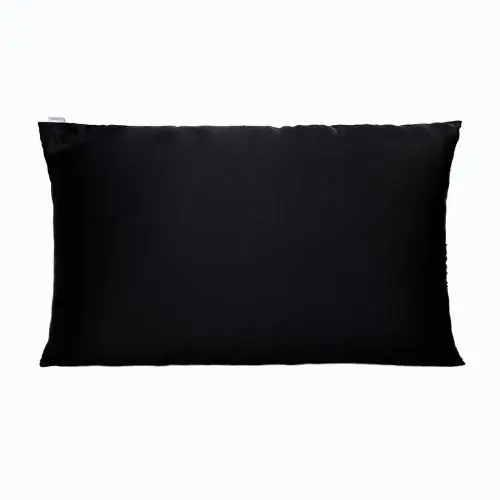 Satin Pillowcase Lava Stone Black