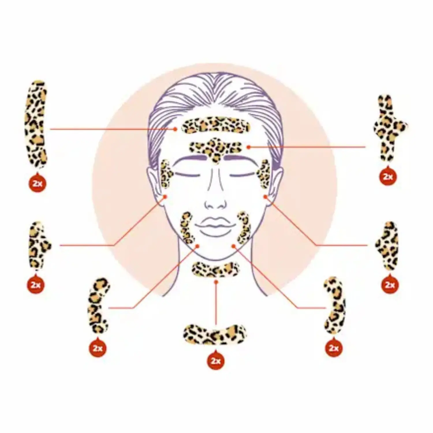 Facial Patches Animal Leo - Image 2