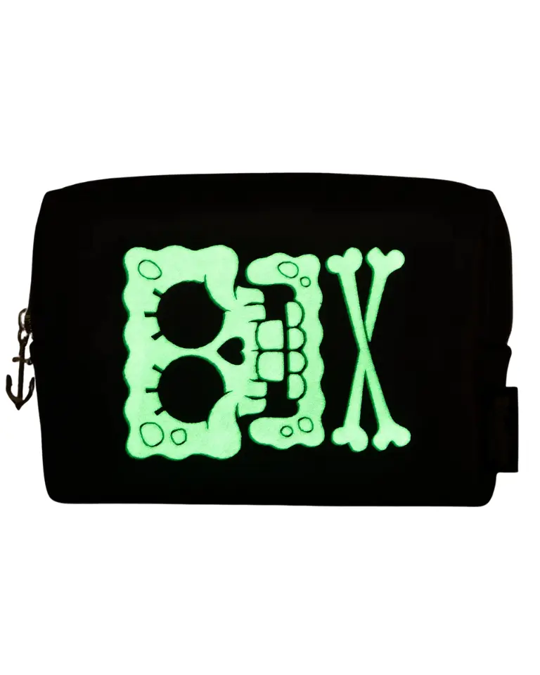 x SpongeBob The Movie SpongeBob Skull and Bones Makeup Bag