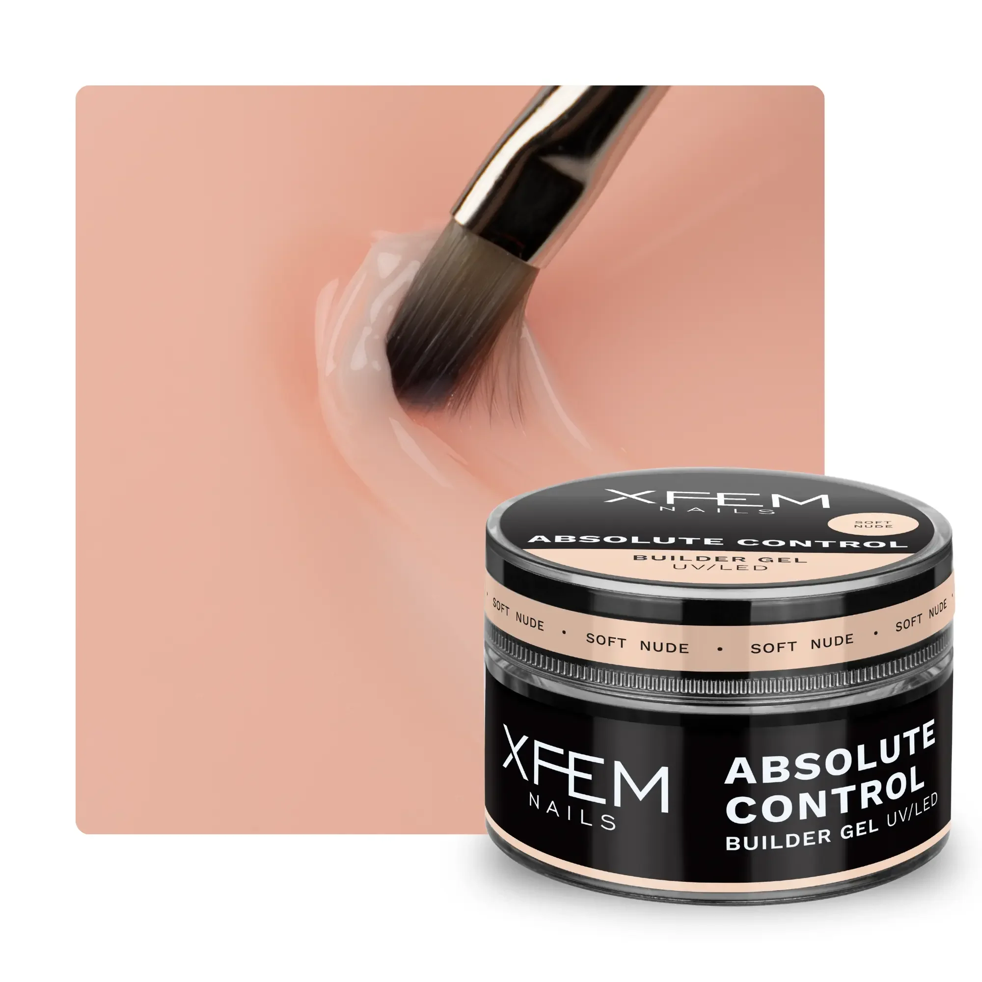 Builder Gel Absolute Control UV/LED Soft Nude 50 ml. - Image 2