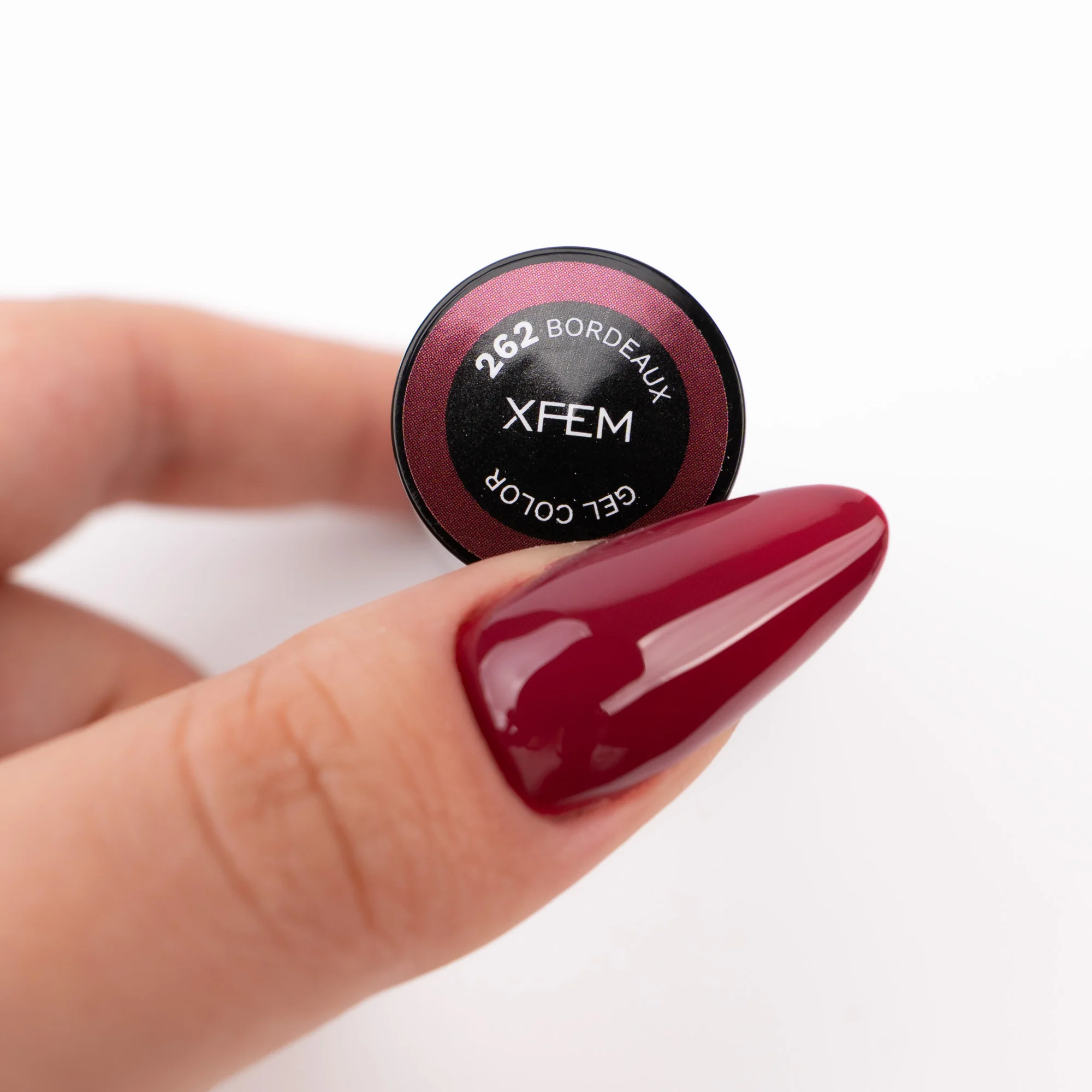 Hybrid UV/LED Gel Polish 262 Bordeaux - Image 2